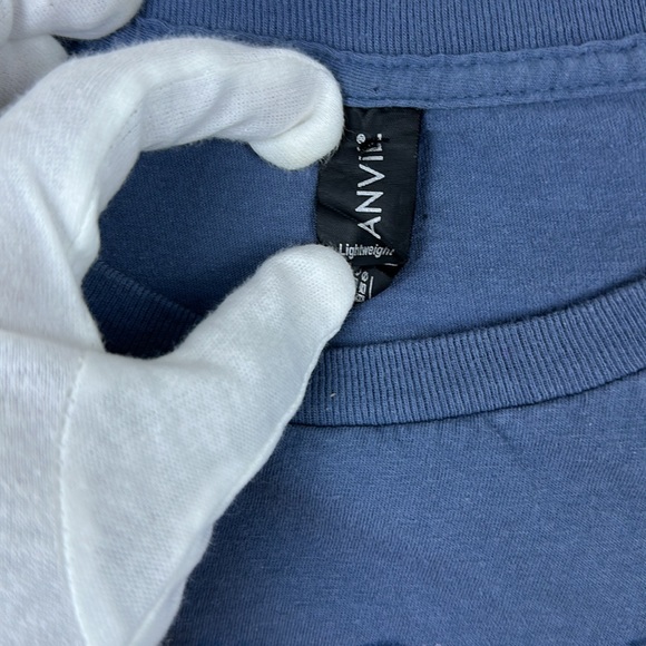 Anvil Men’s Short Sleeve Graphic T-shirt Blue Size 2XL - Picture 3 of 8